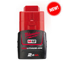 Milwaukee M12B2 12 volt 2.0 Ah REDLithium Battery