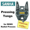 NEW REMS Pressing Tongs for Sanha Fittings