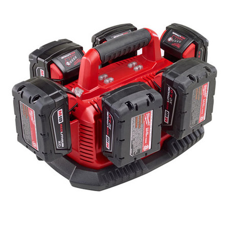 Milwaukee Power Tools, , Milwaukee M1418C6 Multibay Charger 240 volt