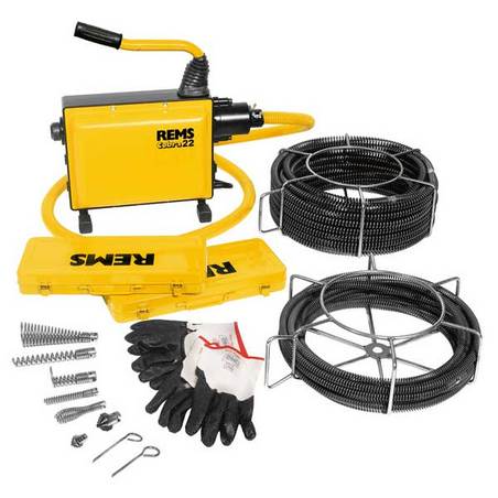 REMS Tools, REMS Cobra 22 Set 16+22 Electric Pipe and Drain Cleaner