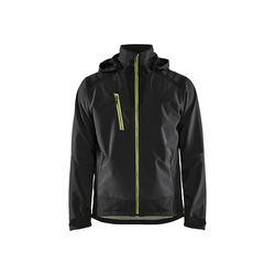 Blaklader 4749 Medium Softshell Jacket Black / Hi-Vis Yellow