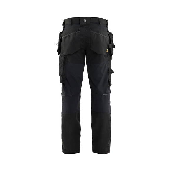 BLAKLADER, , Blaklader Black 1750 34R Craftsman Stretch Trouser