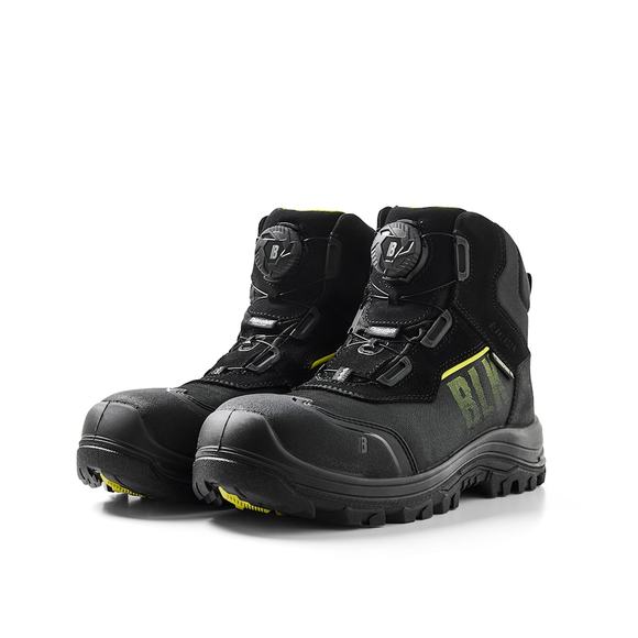 BLAKLADER, Blaklader STORM Black/High Vis Yellow Safety Boot - Size 10 