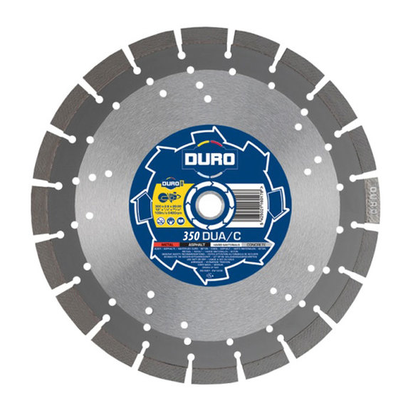 Duro Diamond Products, Duro 350DUA/C Concrete/Asphalt/Metal/ Hard Materials Blade Ø25.4mm