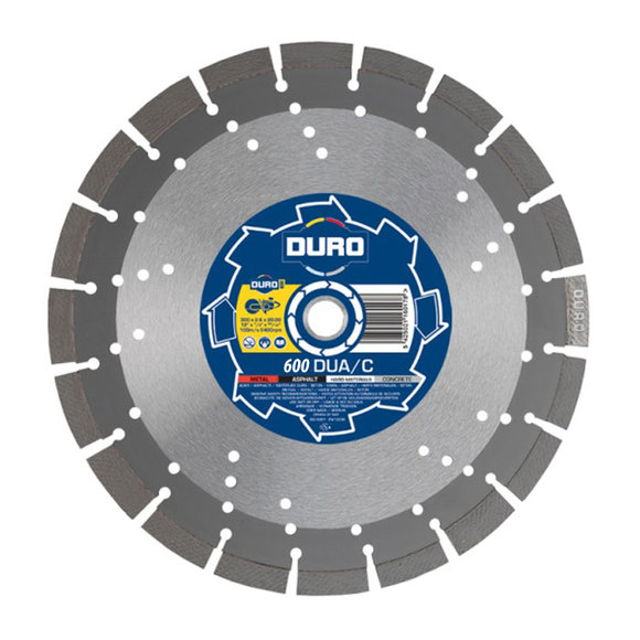 Duro Diamond Products, Duro 600DUA/C Concrete/Asphalt/Metal/ Hard Materials Blade