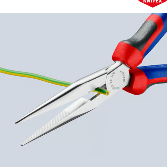 Knipex, , KNIPEX 200mm Snipe Nose Side Cutting Pliers (Stork Beak Pliers)
