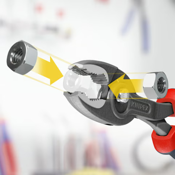 Knipex, , KNIPEX 200mm Twin Grip Front And Side Gripping Pliers With Comfort Handles