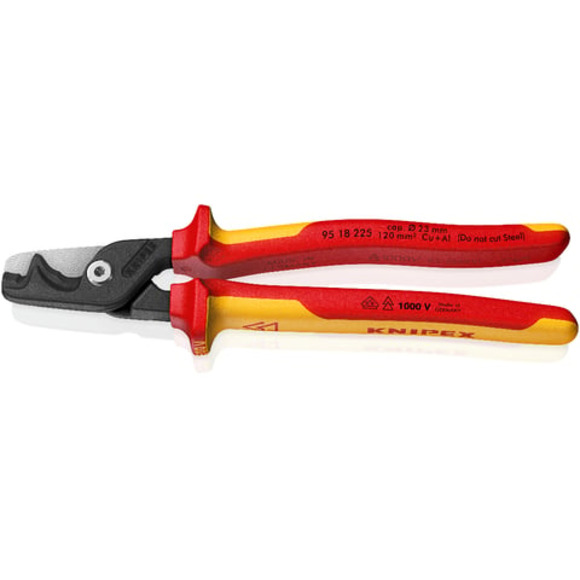 Knipex, KNIPEX 225mm Step Cut XL Cable Shears 