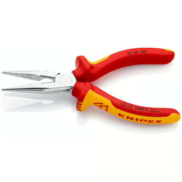 Knipex, , KNIPEX 2506160 Snipe Nose Side Cutting Pliers