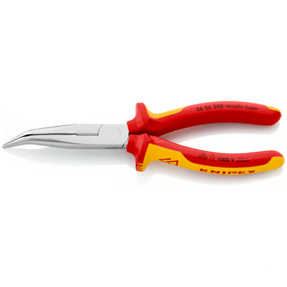 Knipex, KNIPEX 2626200 Snipe Nose Side Cutting Pliers (Stork Beak Pliers)