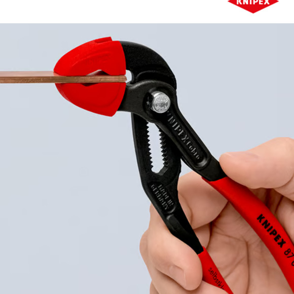 <BRAND>, KNIPEX 3 pairs of plastic jaws for all 87 XX 180 models (models from 2010)