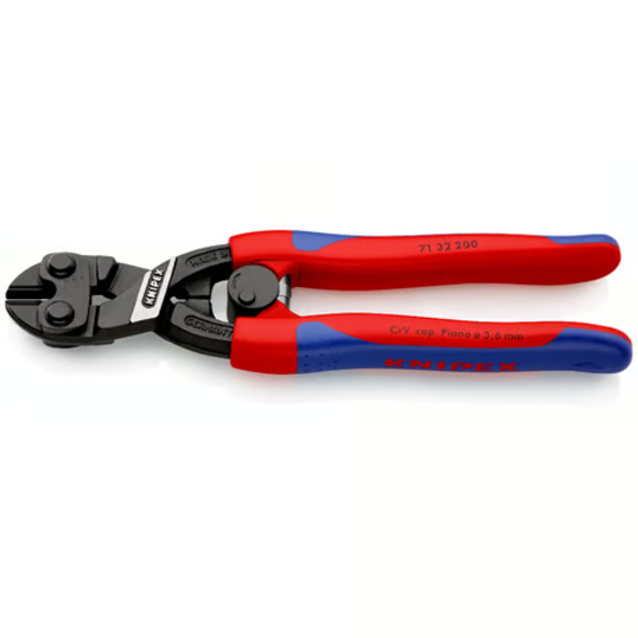 Knipex, KNIPEX 7132200 CoBolt Compact Bolt Cutter With Slim Multi-Component Grips