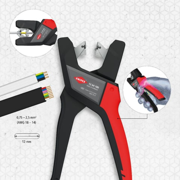 Knipex, , KNIPEX Automatic Insulation Stripper for flat cable