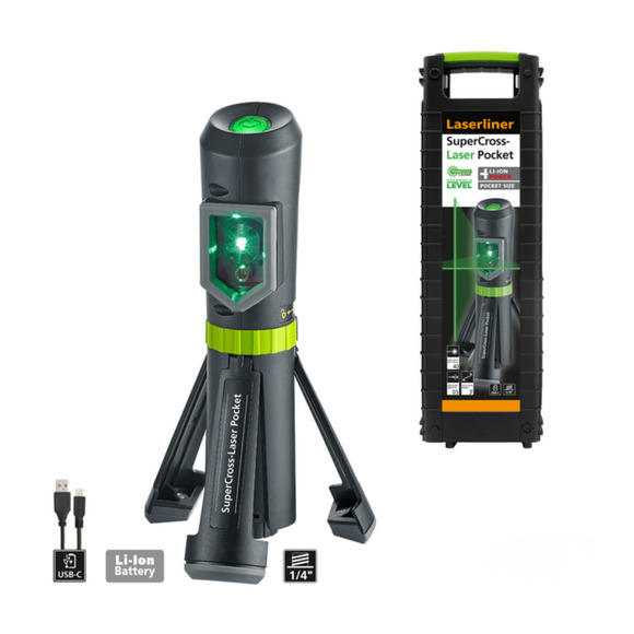 LaserLiner, Laserliner Supercross Green Laser Pocket Plus