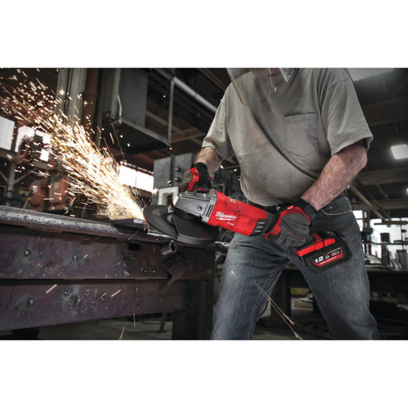Milwaukee Power Tools, , M18FLAG230XPDB-121C FUEL 230mm (9") Angle Grinder Forge Kit 