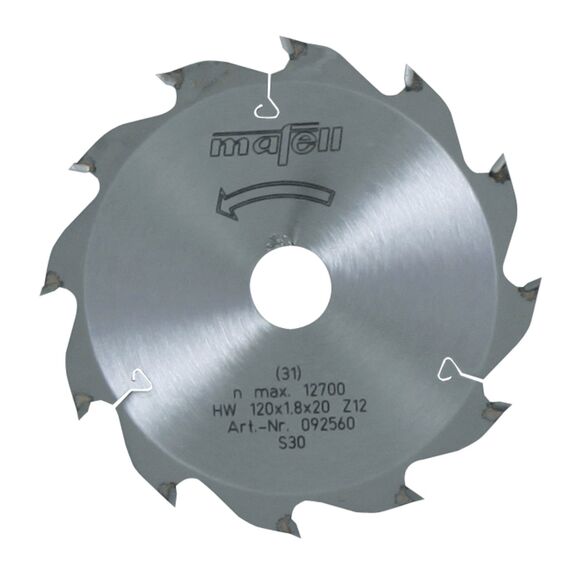 Mafell, Mafell 092560 TCT Circular Saw Ripping Blade 120 x 20 x 1.8 12T