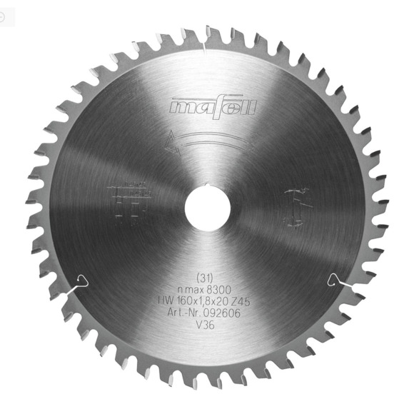 Mafell, Mafell 092606 TCT Melamine Circular Saw Blade 160mm x 46T