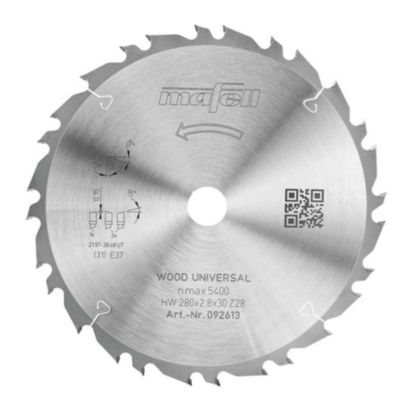 Mafell, Mafell Sawblade KSB-WU 280 x 30mm Z29 Gen Purpose