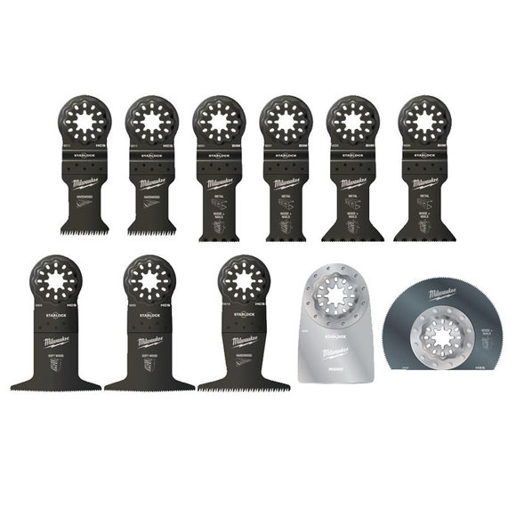 Milwaukee Power Tools, Milwaukee 11pc General Purpose Multi-Tool Blade Set