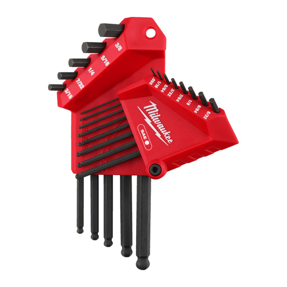 Milwaukee Power Tools, , Milwaukee 13 pce Imperial L-Style Hex Key Set