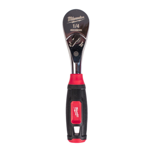 Milwaukee Power Tools, Milwaukee 1/4 Drive Ratchet with Comfort Grip