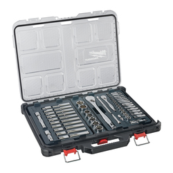 Milwaukee 1/4" & 1/2" Drive Ratchet & Socket Packout Set - 63pcs 