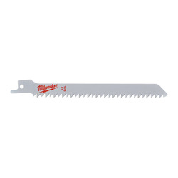Milwaukee 150mm 6 TPI Wood Cutting Sawzall Blades 3 pcs