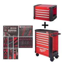 Milwaukee 206 Pcs Filled 30" Toolguard Cabinet & Top Box