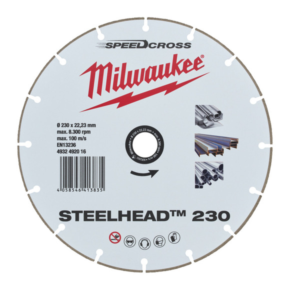 Milwaukee Power Tools, Milwaukee 230mm Steelhead Diamond Blade
