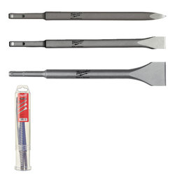 Milwaukee 3 Piece SDS+ Chisel Set 