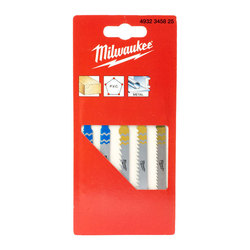 Milwaukee 5pc Assorted Jigsaw Blade Set - Wood/Metal