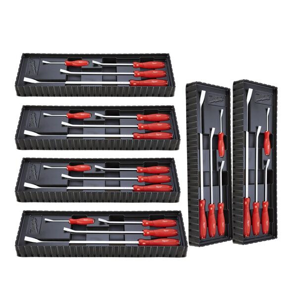 Milwaukee Power Tools, Milwaukee 6 x 4pce Pry Bar Set