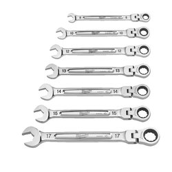 Milwaukee 7pc MAXBITE Flex Head Ratcheting Spanner Set