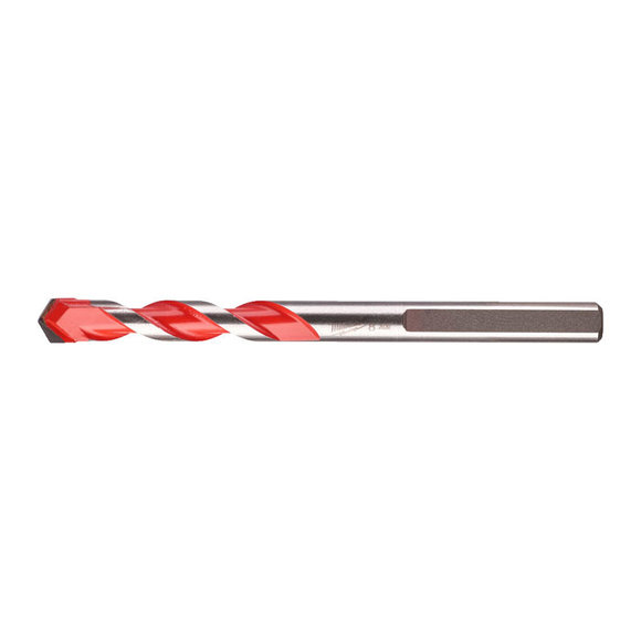 Milwaukee Power Tools, Milwaukee 8 x 100 mm Concrete Drill Bit - 3 Flat Shank