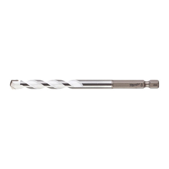Milwaukee Power Tools, Milwaukee 8 x 120 mm Multi Material Drill Bit - Hex Shank