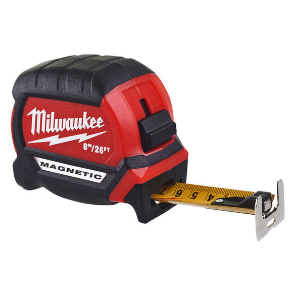 Milwaukee Power Tools, Milwaukee 8M/26ft Magnetic Tape Measure