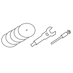 Milwaukee C12RT Discs & Mandrel Set 