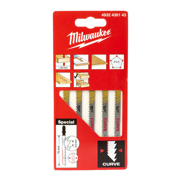 Milwaukee Power Tools, , Milwaukee CURVE Jigsaw Blade