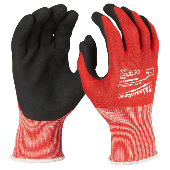 Milwaukee Power Tools, Milwaukee Cut Level 1 Dipped Gloves - Medium