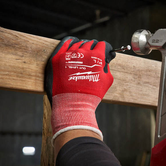 Milwaukee Power Tools, , Milwaukee Cut Level 1 Dipped Gloves - XXLarge