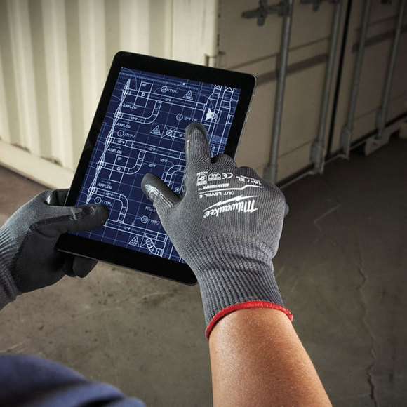 Milwaukee Power Tools, , Milwaukee Cut Level 5 Dipped Gloves - XXLarge