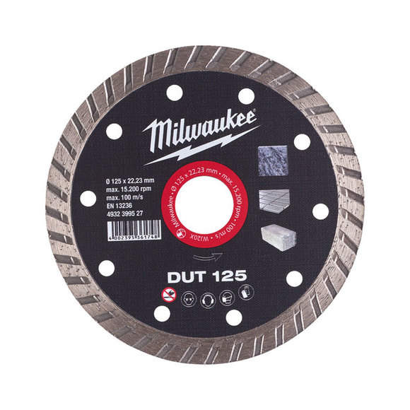 Milwaukee Power Tools, Milwaukee DUT125 General Purpose Turbo Diamond Blade