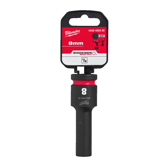 Milwaukee Power Tools, Milwaukee Hex Socket ShW GEN2 1/2" Deep 8mm