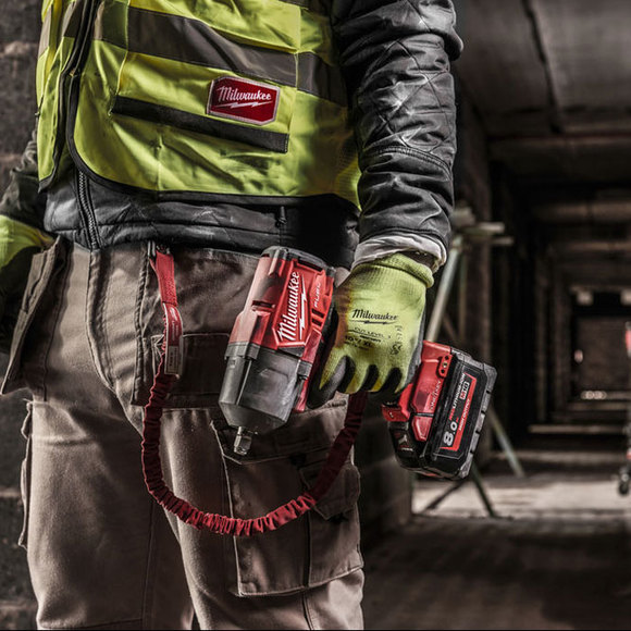 Milwaukee Power Tools, , Milwaukee Hi-Vis Cut Level 3 Dipped Gloves - Medium/8