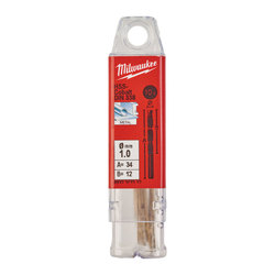 Milwaukee HSS-G 1.0 mm Red Cobalt Drill Bit - 10 Pack 