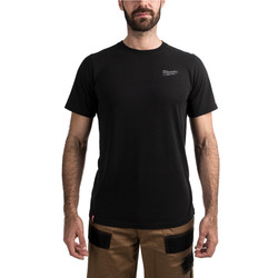 Milwaukee HT SS Black T Shirt Large