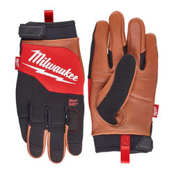 Milwaukee Hybrid Leather Gloves Large / Size 9