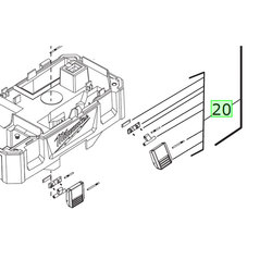 Milwaukee Latch (pair) For M18VC2 Vacuum