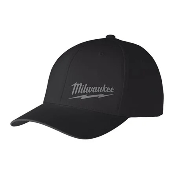 Milwaukee Power Tools, Milwaukee L/XL Performance Black Baseball Cap
