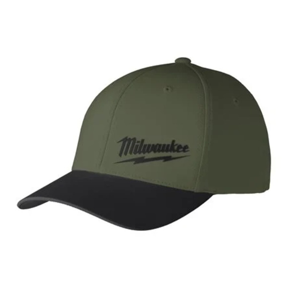 Milwaukee Power Tools, Milwaukee L/XL Performance Green Baseball Cap